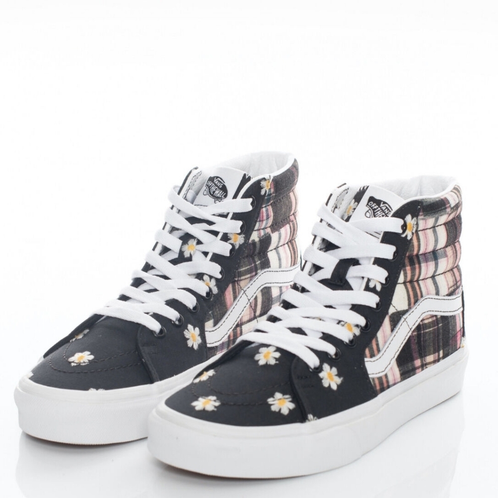 nwt Vans Women's Black and White High-Top Sneakers Sz 6.5